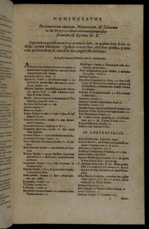 Nomenclator Declamatorum omnium [...]