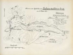 Skizze zum Gefechte am Tschan-tschönn-ling am 8. März 1901