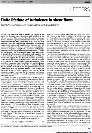 Finite lifetime of turbulence in shear flows