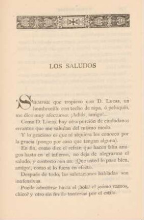 Los saludos