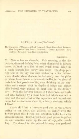 Letter XL. - (continued). The harmonies of nature ...