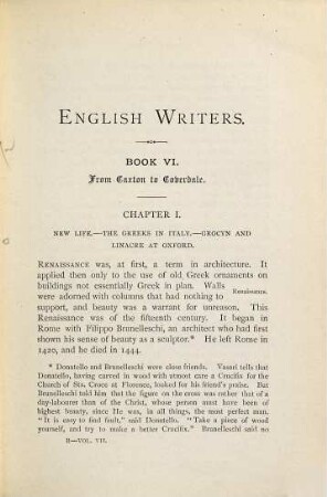 English writers : an attempt towards a history of English literature, 7