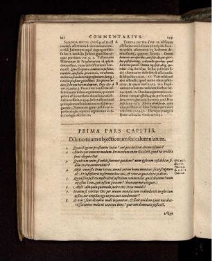 Prima Pars Capitis. Dilutio trium objectionum seu calumniarum