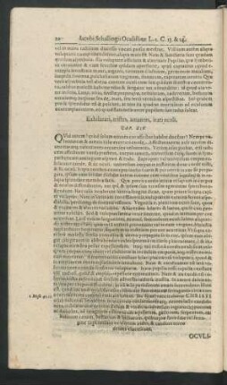 Exhilarati, tristes, amantes, irati oculi. Cap. XIV.