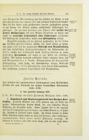 Zweite Periode. Das Zeitalter der unumschränkten Fürstengewalt (vom Westfälischen Frieden bis zum Ausbruch der großen französischen Revolution) 1648-1789