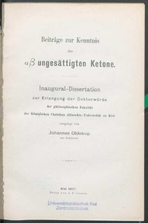 Beiträge zur Kenntnis der αβ ungesättigten Ketone