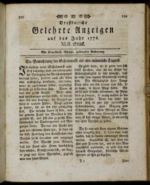 XLII. Stück