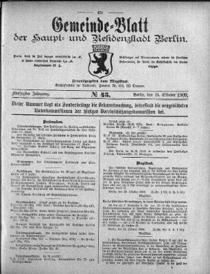 1909,43: No. 43, 24. Oktober 1909