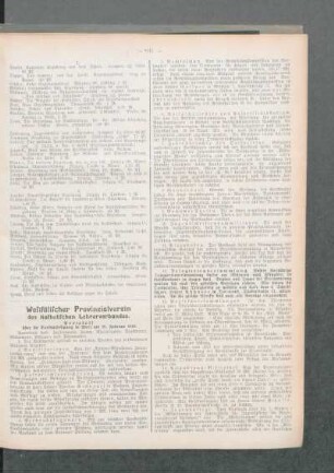 Westfälischer Provinzialverein des Katholischen Lehrerverbandes : Protokoll über die Vorstandssitzung in Werl am 26. Februar 1913