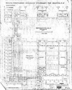 Stuttgart Hbf: Empfangsgeb. Bauteil II b und II c