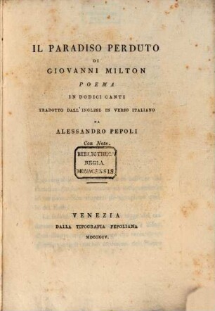 Il paradiso perdito