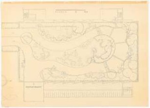 Bundesgartenschau 1959, Dortmund: Grundriss mit Restaurant, Maßstabsleiste