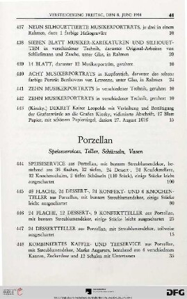 Porzellan (Nr. 444-473)