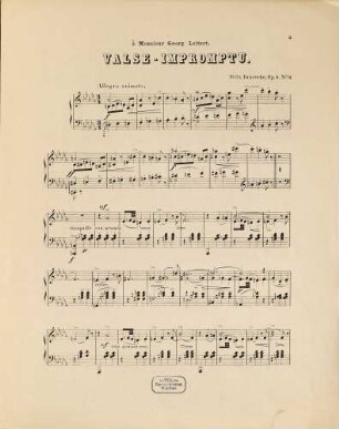 Deux valses de concert : pour piano ; op. 4, 2. Valse-impromptu
