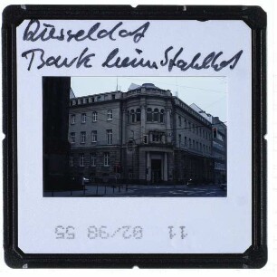 Düsseldorf, Stahlhof : Abgerissenes Gebäude an der Kreuzung Breite Straße und Bastionstraße