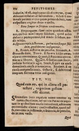 186-200, Tit. VII. Quod cum eo, ... - Tit. XVIII. De publicis Judiciis.