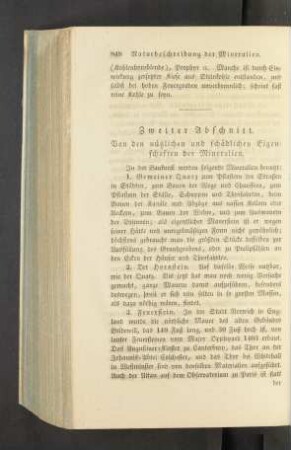 Zweiter Abschnitt. Von den nuetzlichen und schaedlichen Eigenschaften der Mineralien.