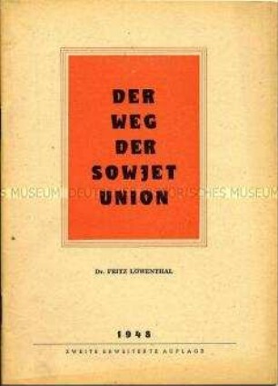 Sozialdemokratische Streitschrift zur Entwicklung in der Sowjetunion