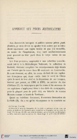 Appendice aux pièces justificatives