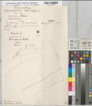 Beringhausen (Marsberg), Separation von Beringhausen, Bl.11 Brouillonkarte I Padberg Flur 9