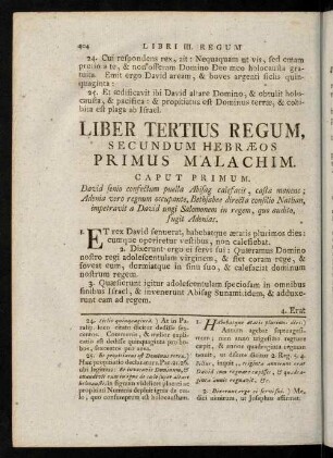 404-515, Liber Tertius Regum, secundum Hebraeos Primus Malachim.