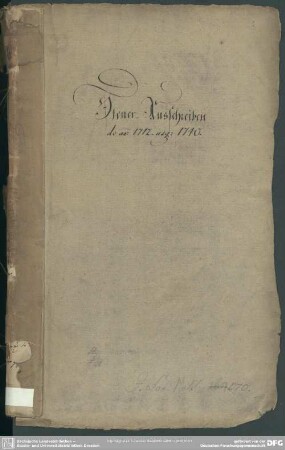 1740: Des Leipziger Creises Steuer-Ausschreiben auf das Jahr ...
