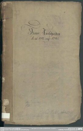 1740: Des Leipziger Creises Steuer-Ausschreiben auf das Jahr ...