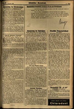 Zweite Ausgabe vom Mittwoch, den 02. Dezember 1936.