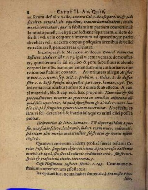 Johannis Theodori Schenckii Medicinæ Doctoris Et Professoris Publici, De Sero Sangvinis, ex veterum & recentiorum scriptis, Historia