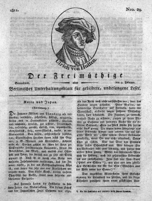 Nro. 29, Sonnabend, den 9. Februar 1811