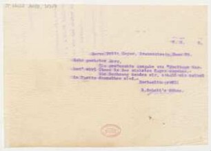 Brief an Fritz Meyer : 07.08.1916