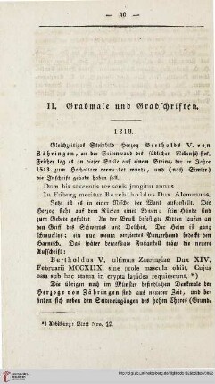 II: Grabmale und Grabschriften