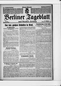 Berliner Tageblatt und Handels-Zeitung, Morgen-Ausgabe