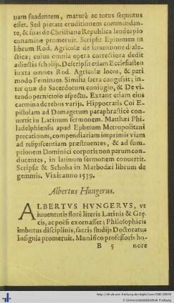 Albertus Hungerus