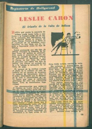 Leslie Caron - el triunfo de la falta de belleza : Repostería de Hollywood