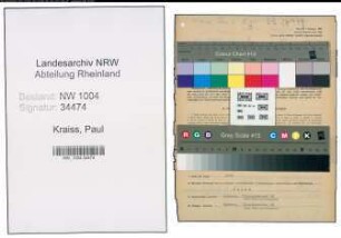 Entnazifizierung Paul Kraiss , geb. 01.01.1917 (Techniker)