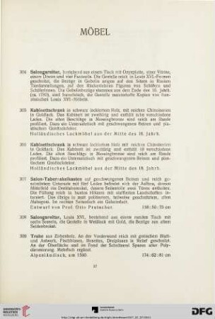 Möbel (Nr. 304-335)