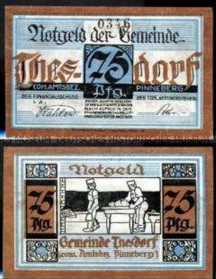 Thesdorf 75 Pfennig