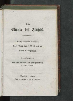 [Th. 1]: Die Elixiere des Teufels