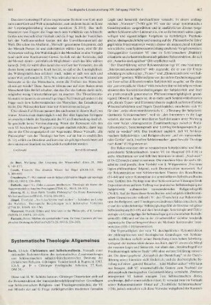 461-463 [Rezension] Barth, Ulrich, Christentum und Selbstbewusstsein