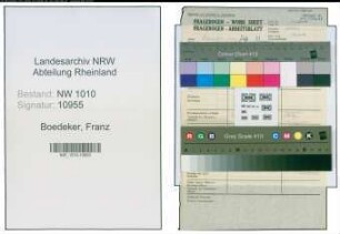 Entnazifizierung Franz Boedeker , geb. (Polizei)