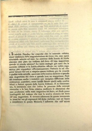 Sopra l'azione magnetizzante delle correnti elettriche momentanee, VIII