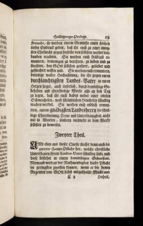 19-23, Zweyter Theil.