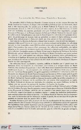 Chronique 1982