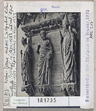 Reims: Kathedrale, rechtes Westportal, linkes Gewände
