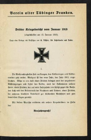 1-27, 3. Bericht: Januar 1915
