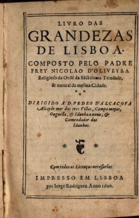 Livro das Grandezas de Lisboa