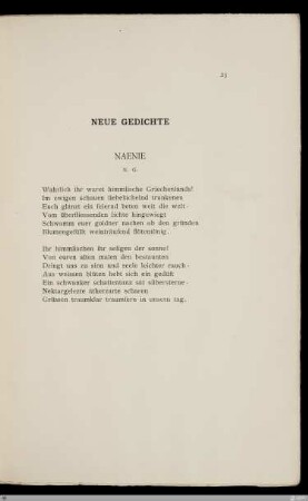 Neue Gedichte / Karl Wolfskehl
