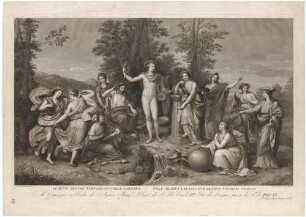 Apollo und die Musen auf dem Parnass