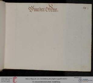 >Vonn den Ohrnn< (nur Überschrift)